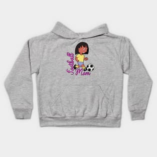 Football Mom Kids Hoodie